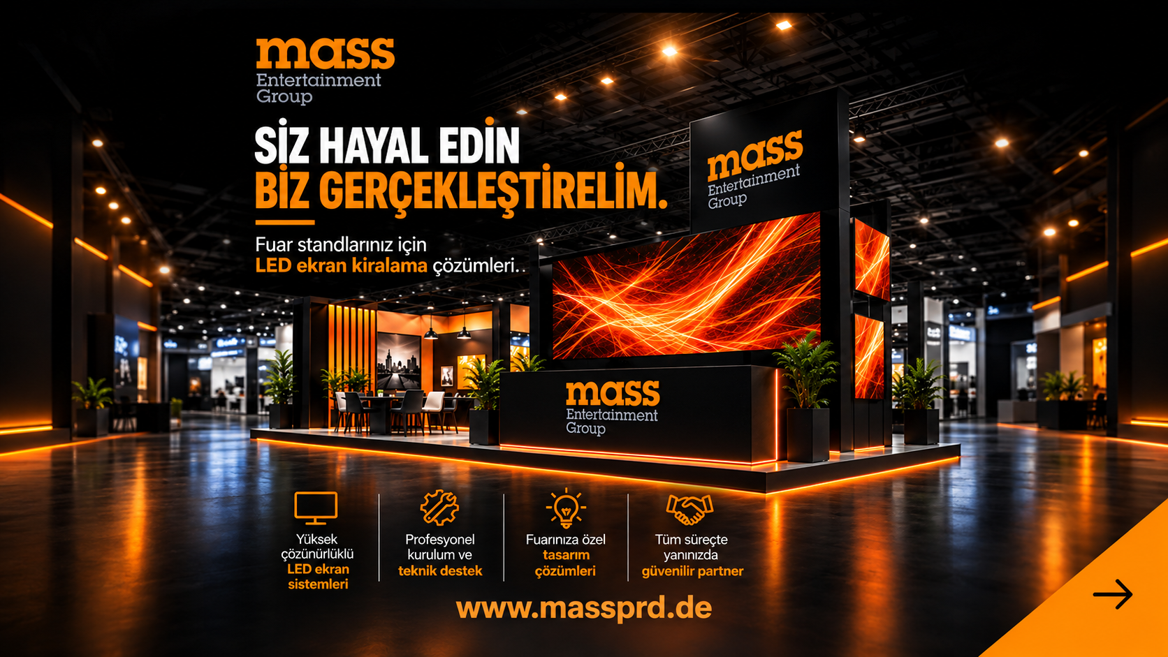 Tanıtım - Massentertainment LED ekran referansı